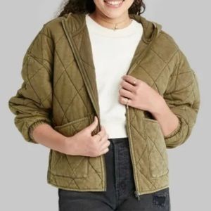 Wild Fable Quilted Hooded Jacket
